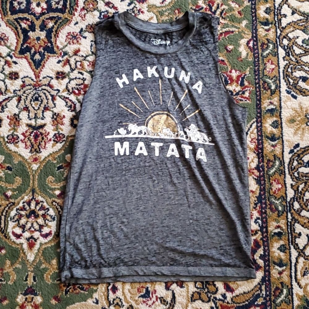 Disney Lion King Grey Tank Top, Sz S